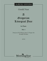 A Gregorian Liturgical Year #4 Organ sheet music cover